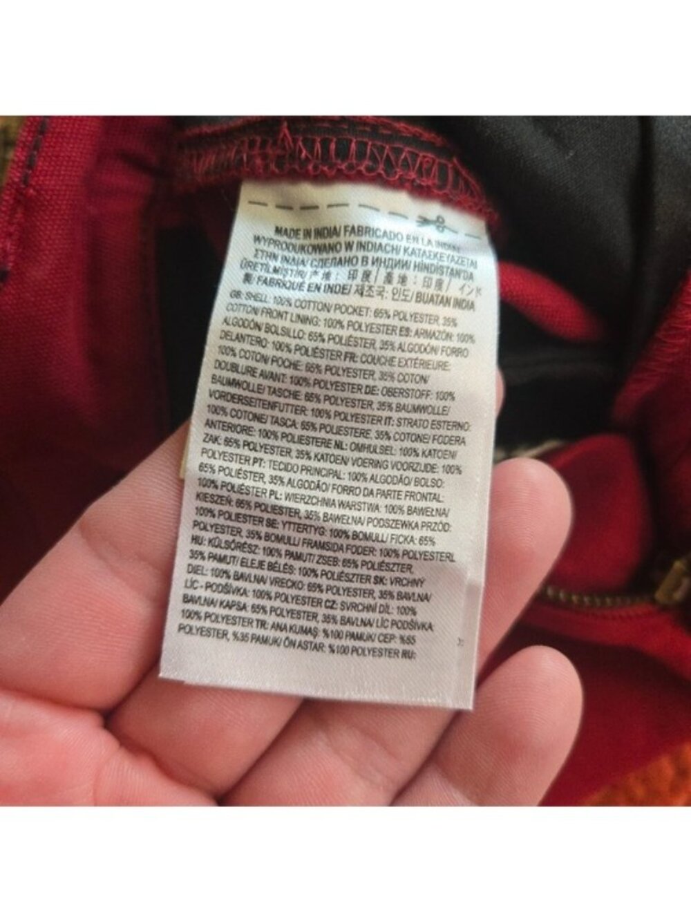 Vans Authentic Knost La Curren Chino Loose Fit Women 25 waist Red Cotton New 042 - Picture 8 of 11